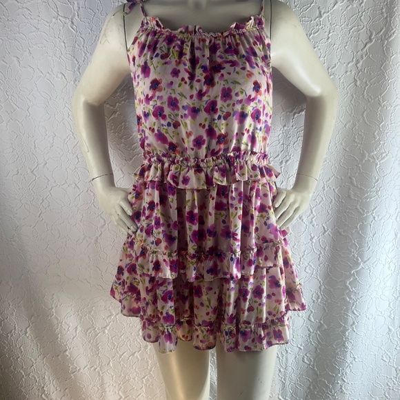 Misa Los Angeles Eliana Floral Flounce Dress - Picture 3 of 10